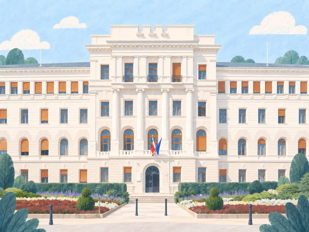 Ilustracija sodne stavbe